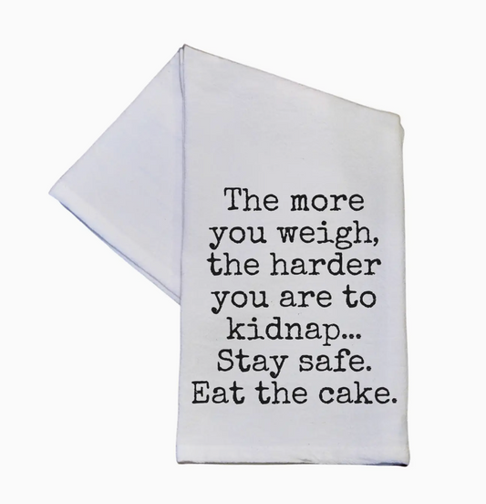 Harder to Kidnap Tea Towel