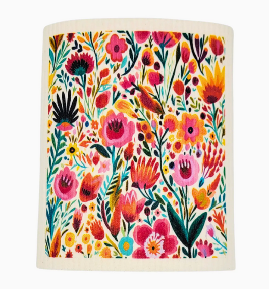 Tropical Garden Swedish Dishcloth