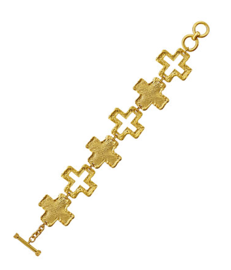 Vintage Cross Clasp Bracelet