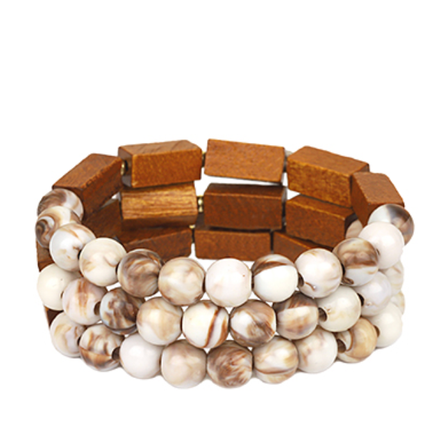 Bohemian Beauty Wooden Bracelet
