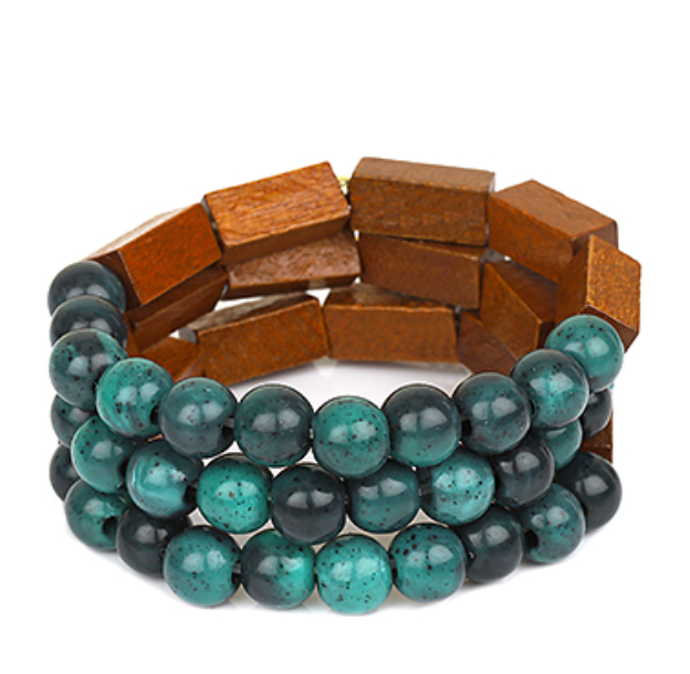 Bohemian Beauty Wooden Bracelet