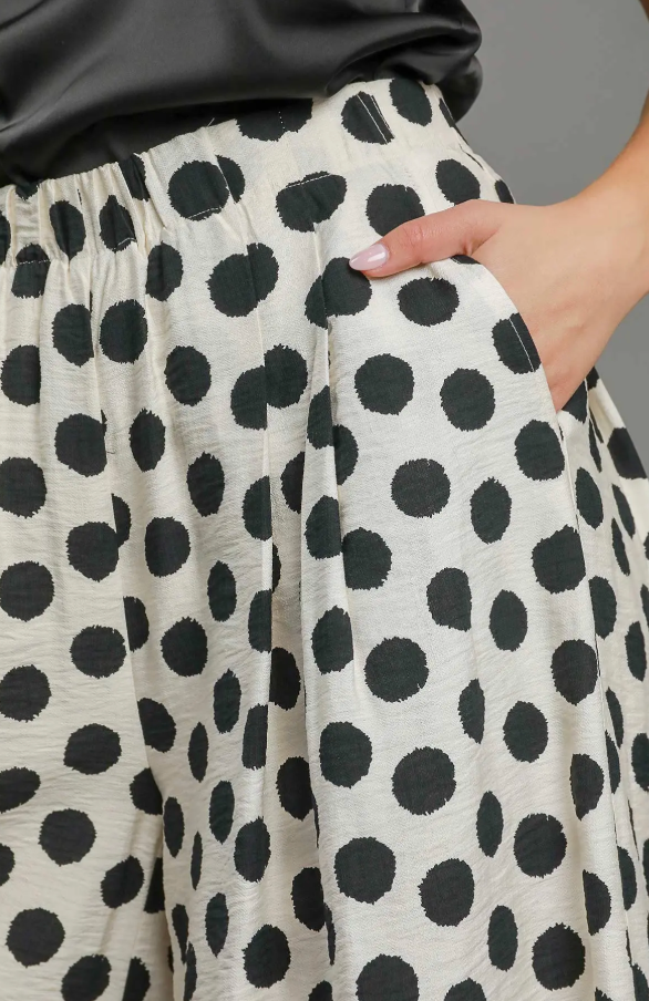 Playful Polkadot Wide Leg Pants