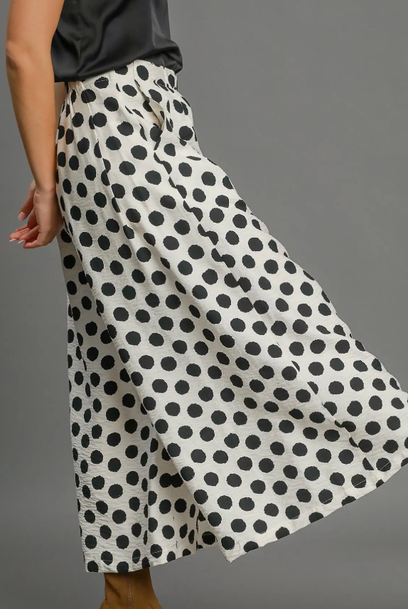 Playful Polkadot Wide Leg Pants