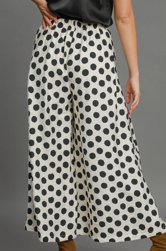 Playful Polkadot Wide Leg Pants