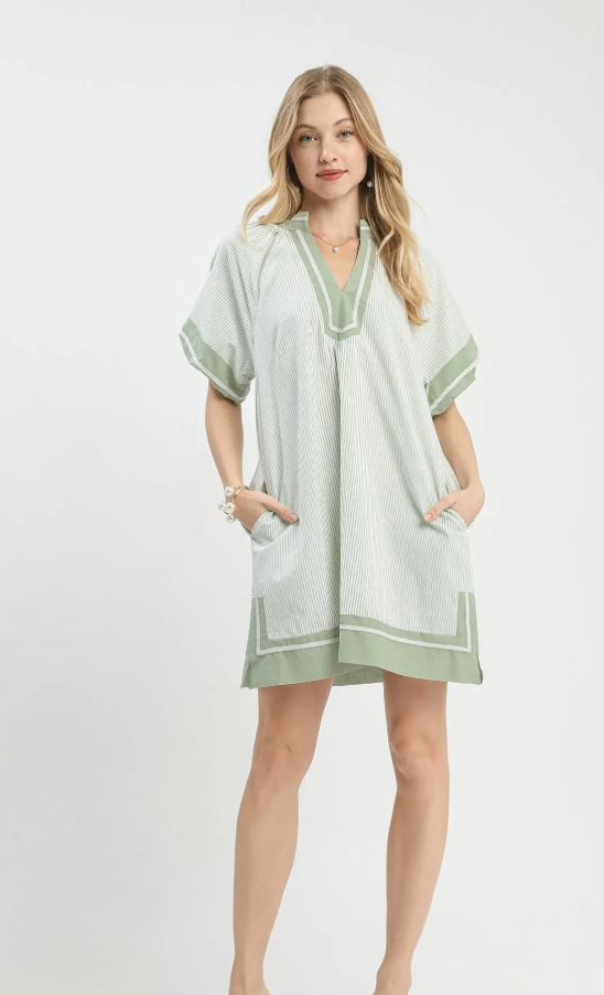 Sage It Aint So V Neck Dress In Curvy