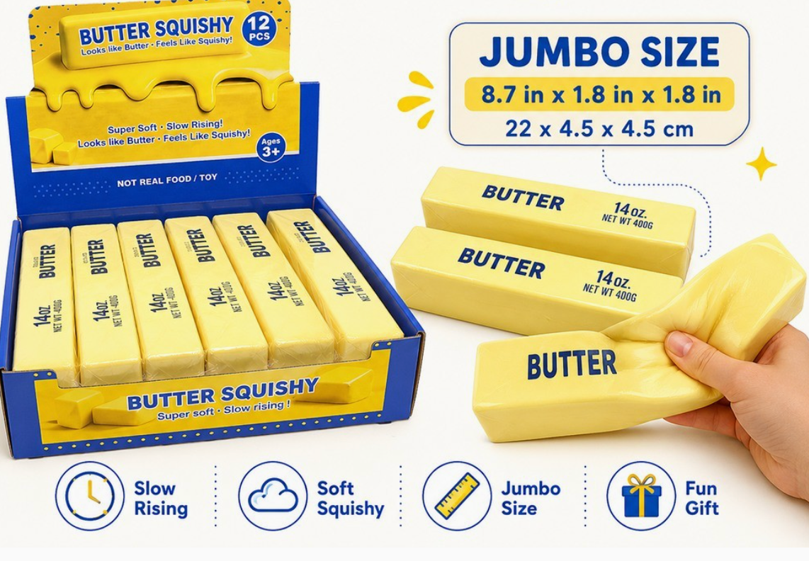 Butter Squishy Squeeze Toy Jumbo Dumpling