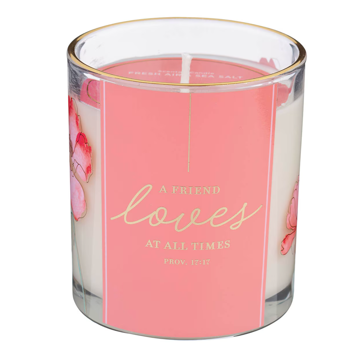 Candle Proverbs 17:17 A friend loves at all times - Shoppe3130
