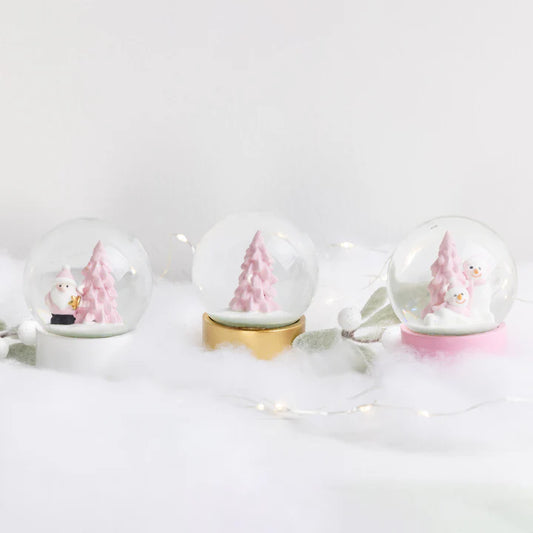 Mini Pink Snowglobe