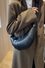 Vegan Leather Croissant Crossbody Bag