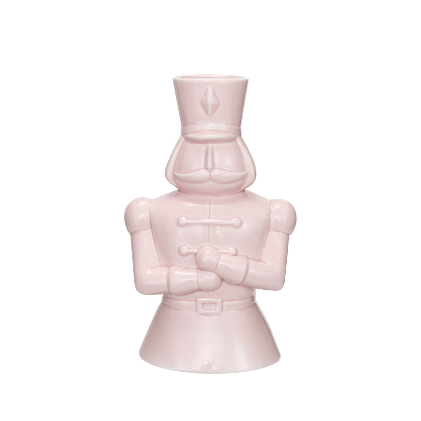 Ceramic Soldier Vase, Pink