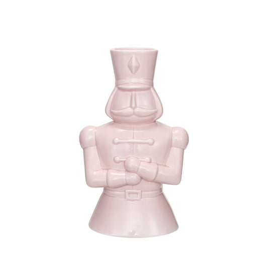 Ceramic Soldier Vase, Pink