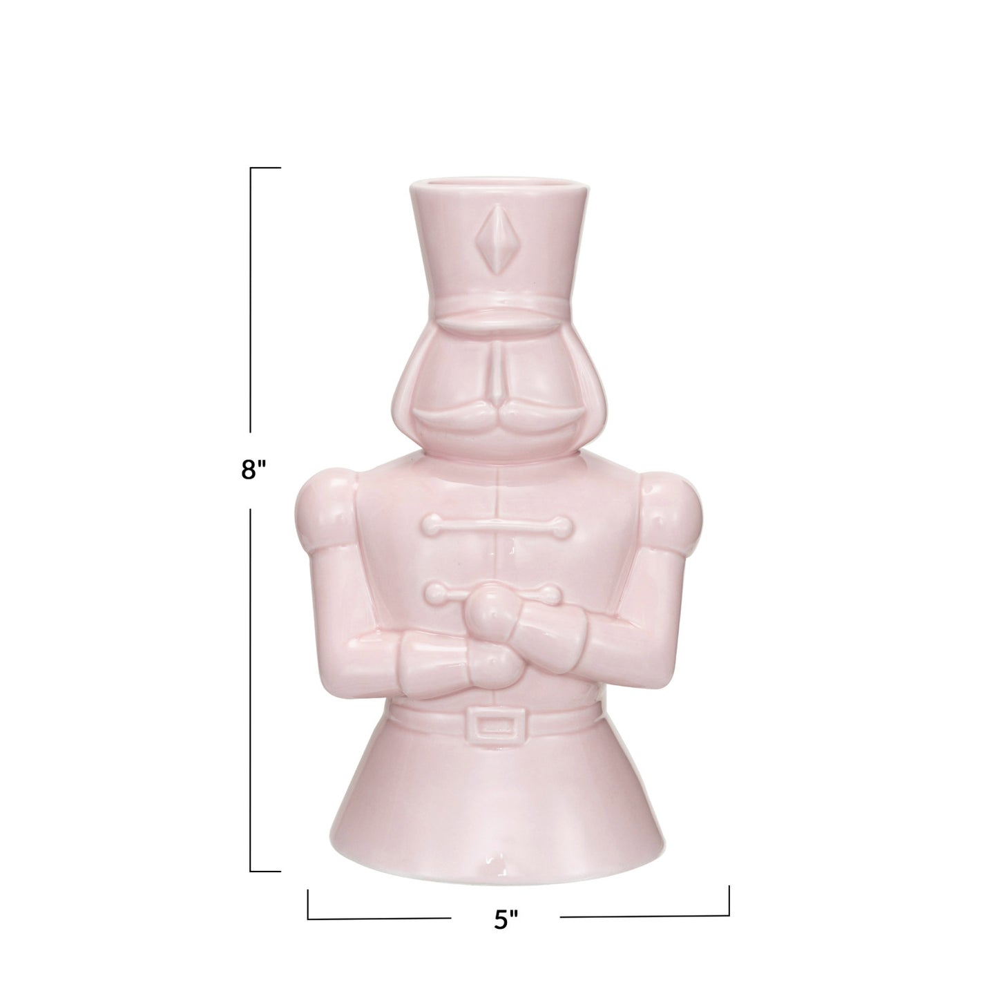 Ceramic Soldier Vase, Pink