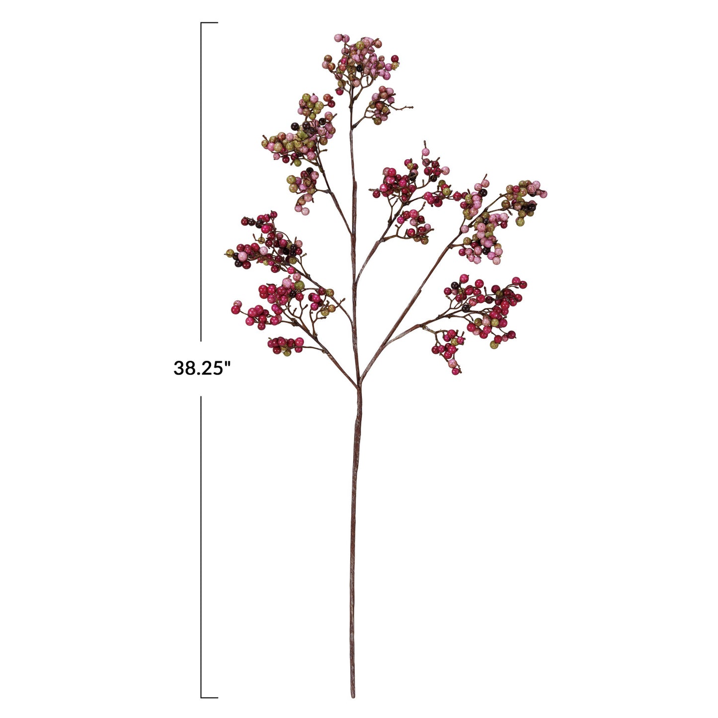 Faux Berry Stem, Burgundy