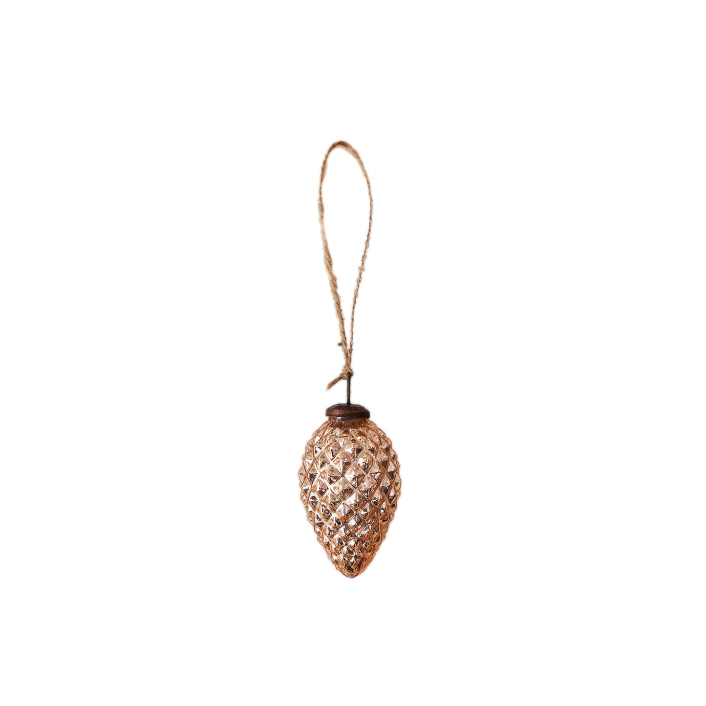 Embossed Mercury Glass Pinecone Ornament