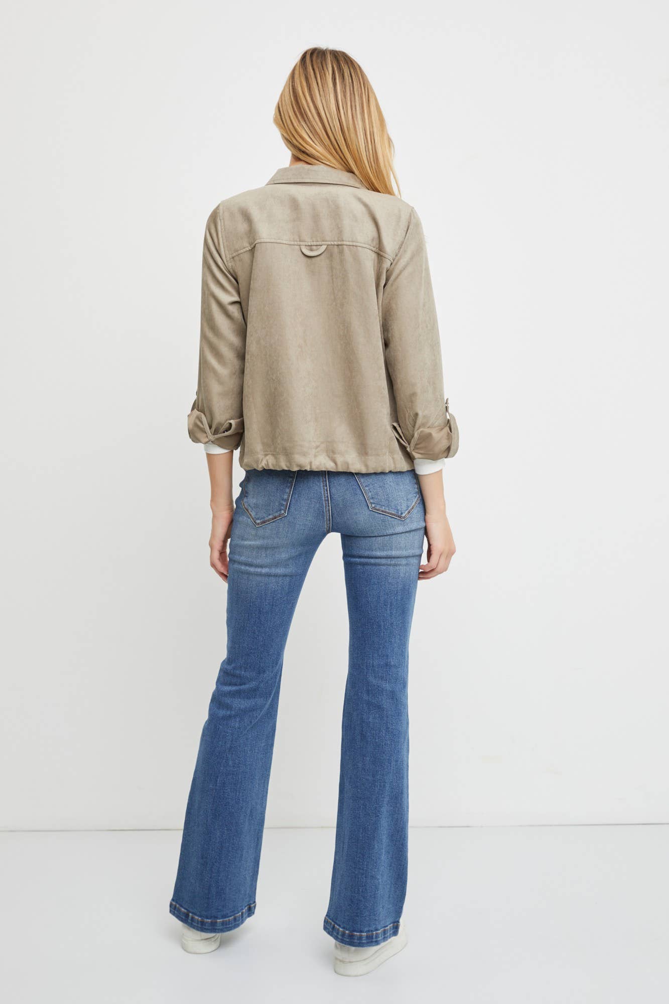 Cropped Utility Jacket: Utility in Natural