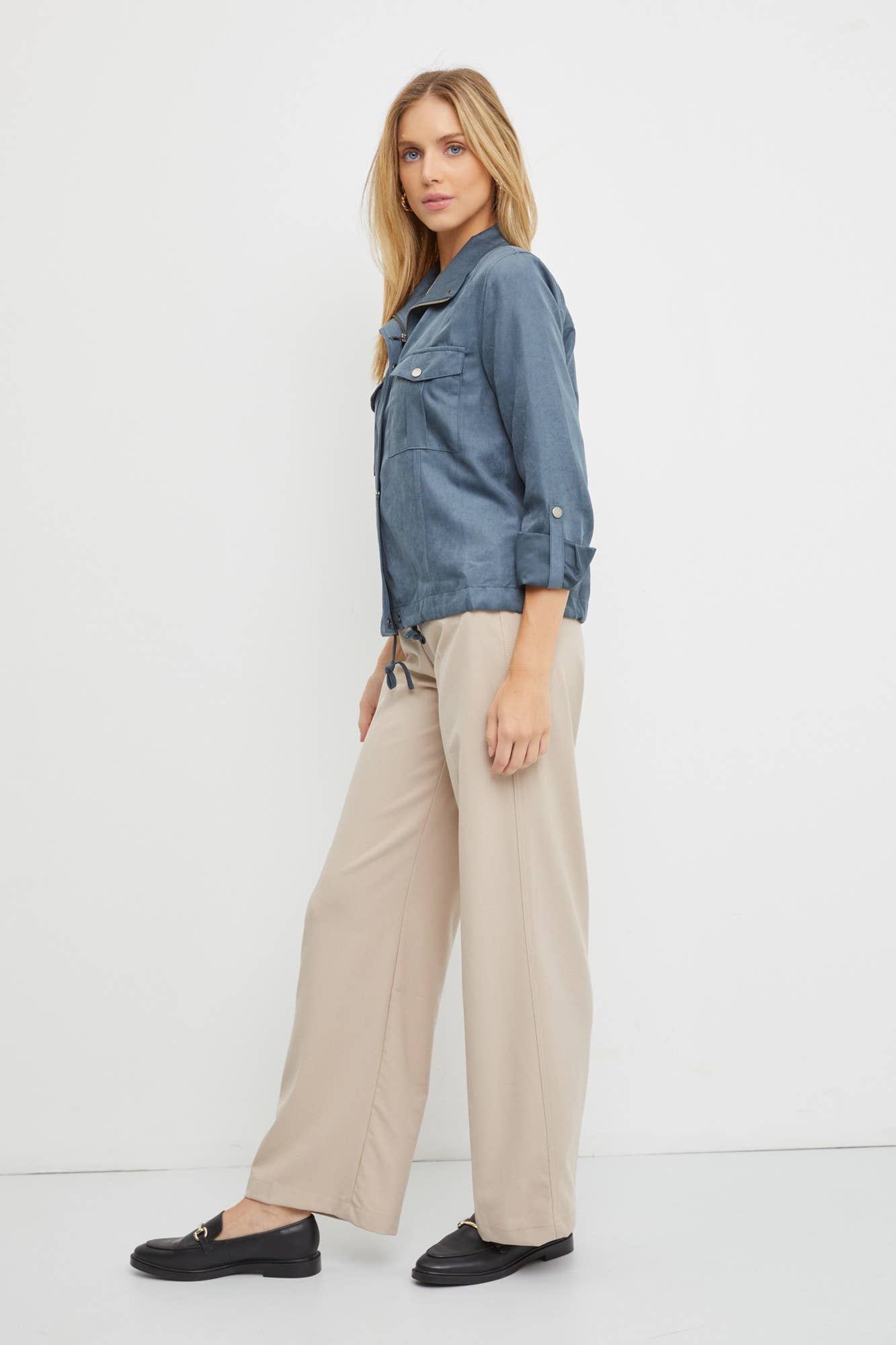 Cropped Utility Jacket: Utility in Natural