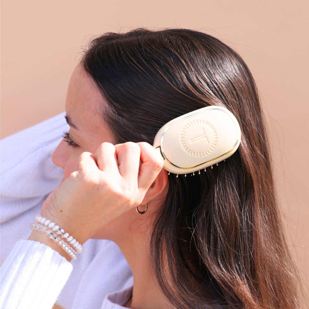 TELETIES - Mini Boar Brush | Tan - Shoppe3130