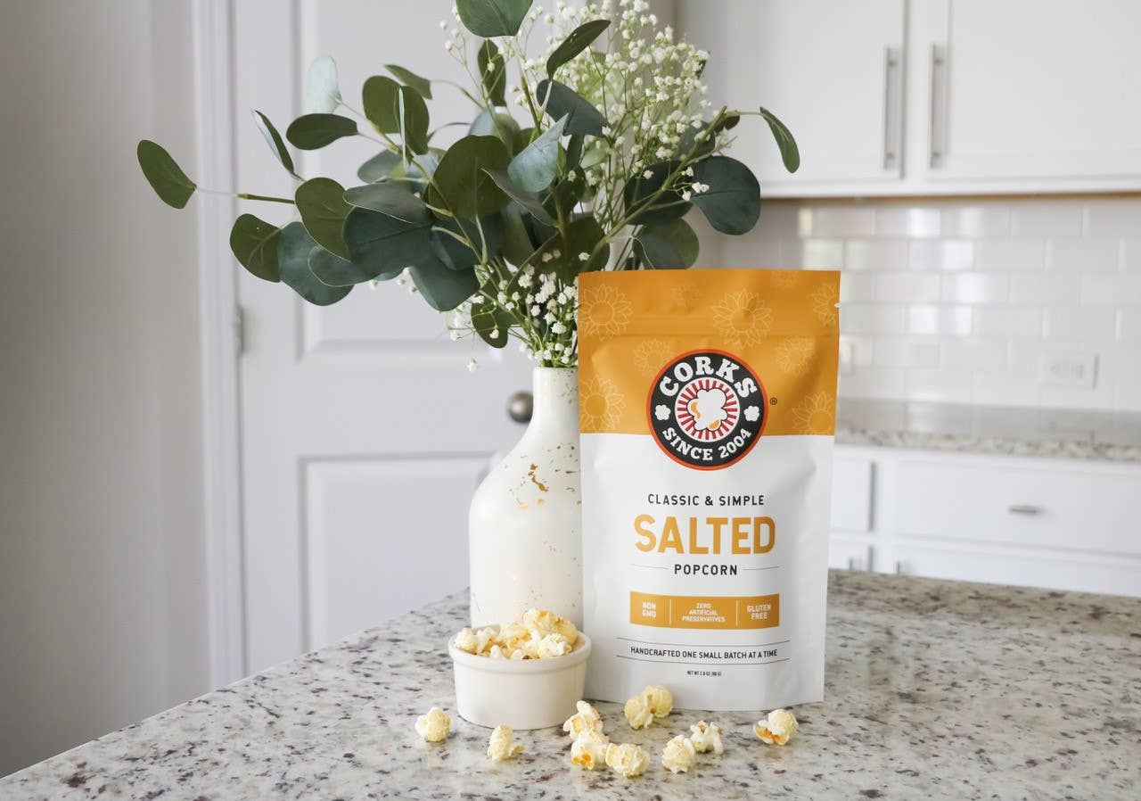 Corks Popcorn - Simply Salted Popcorn - 2.8 Oz - Shoppe3130