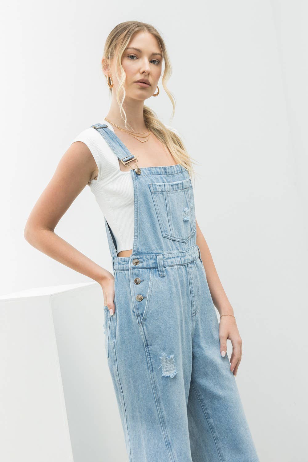 Milly Denim Overall Flares