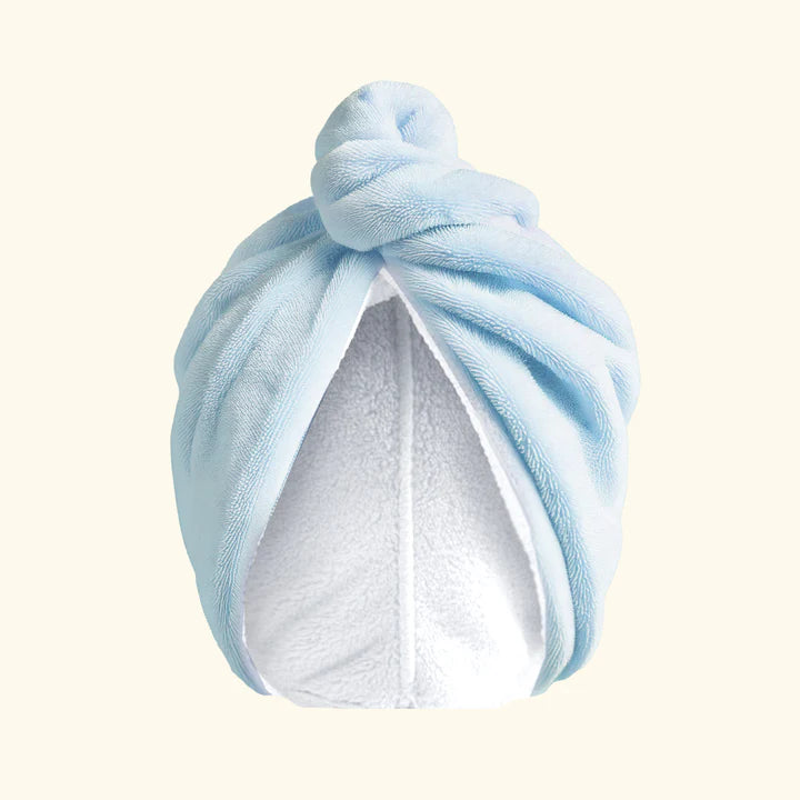 Musee Blue Towel Hair Wrap