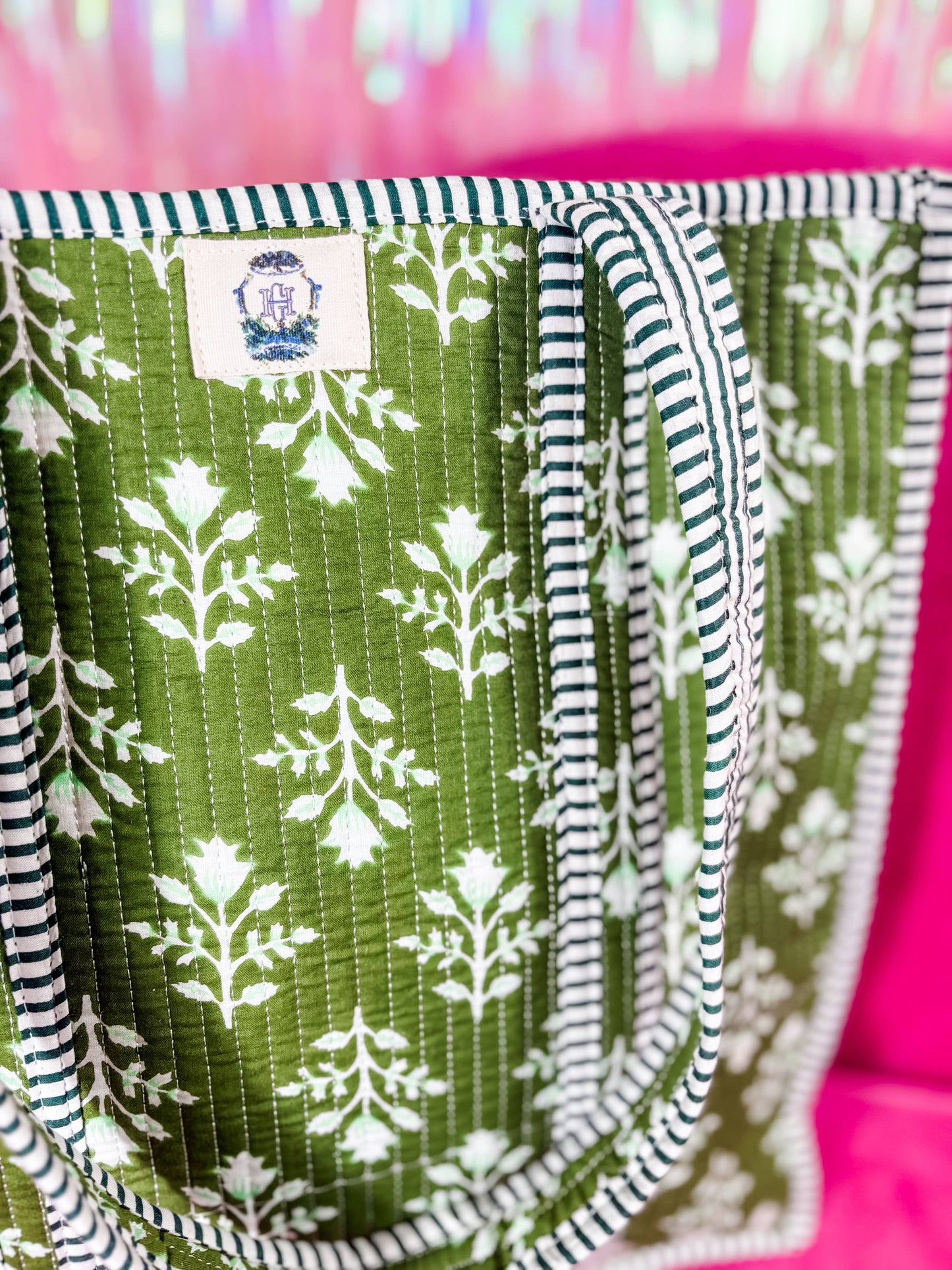 Emerald Bay  Regular Quilted Tote Bag