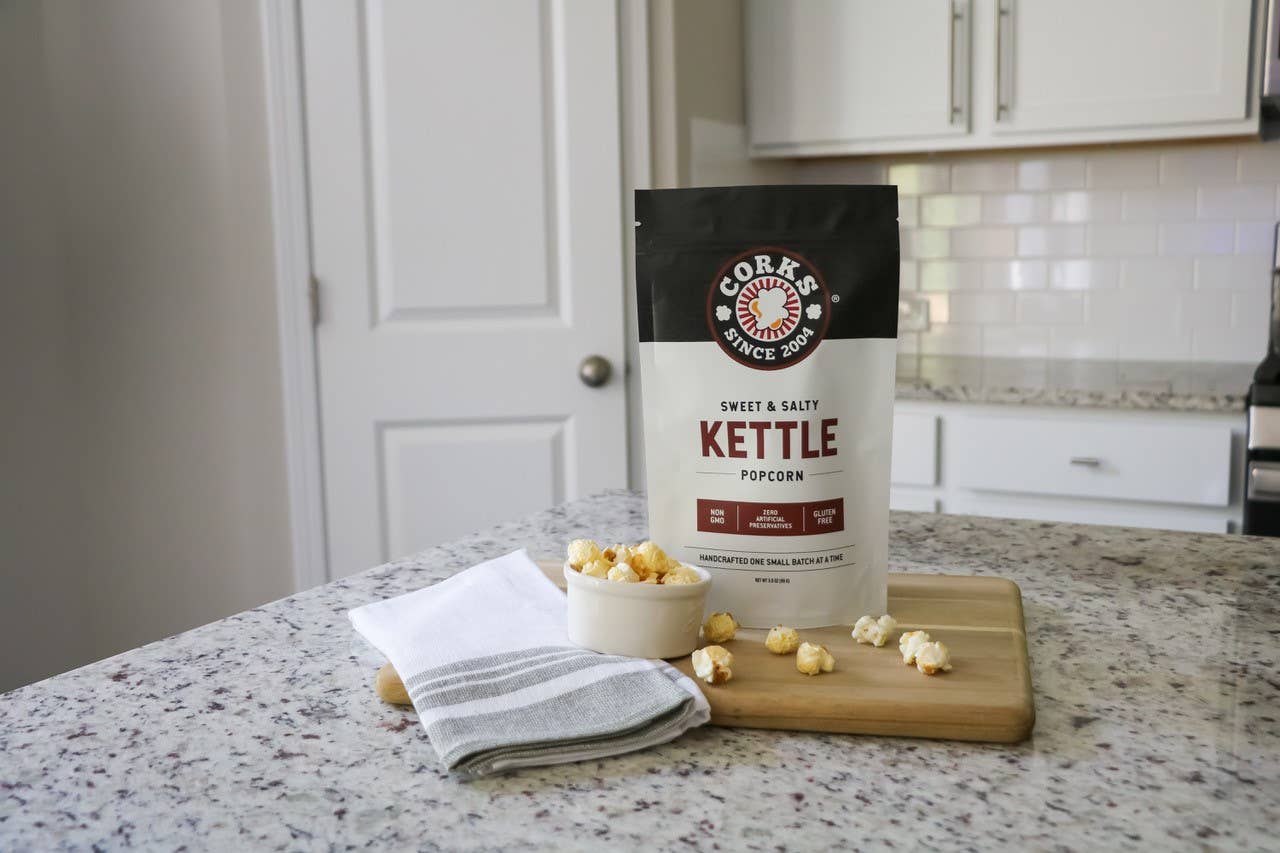 Corks Popcorn - Sweet and Salty Kettle Popcorn - 3.0 oz - Shoppe3130