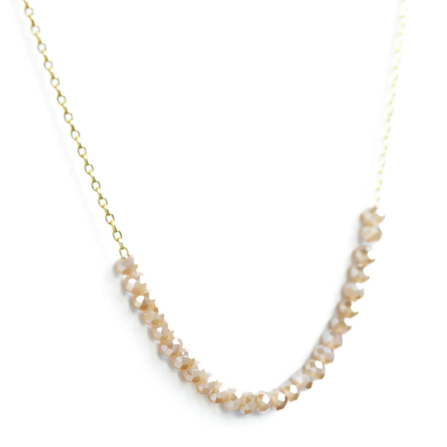 Delicate Crystal Accented Necklace