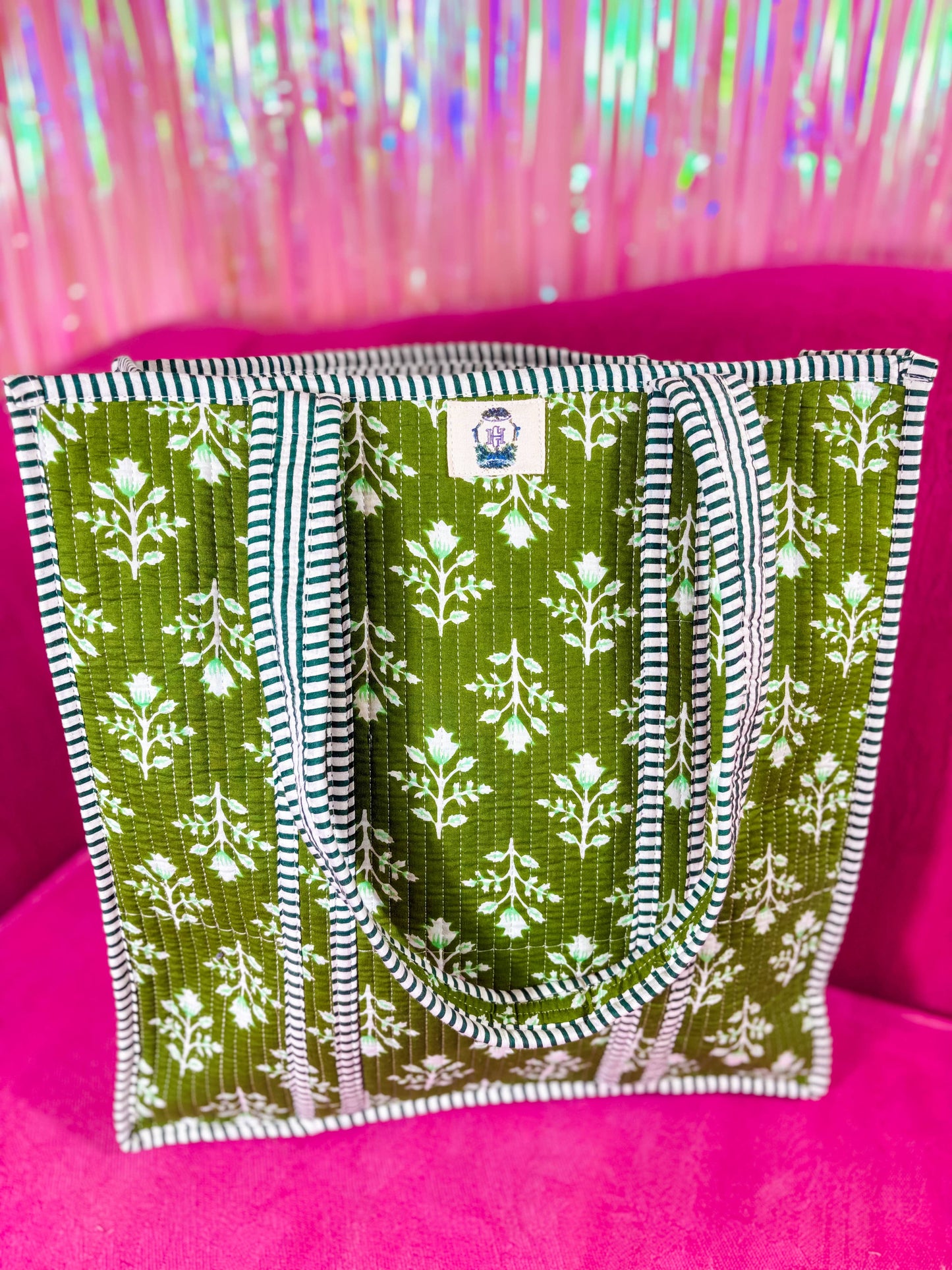 Emerald Bay  Regular Quilted Tote Bag