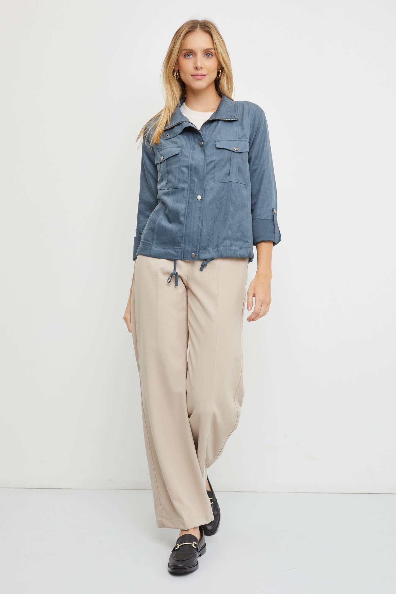 Cropped Utility Jacket: Utility in Natural