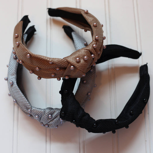 Metallic Beaded Headband