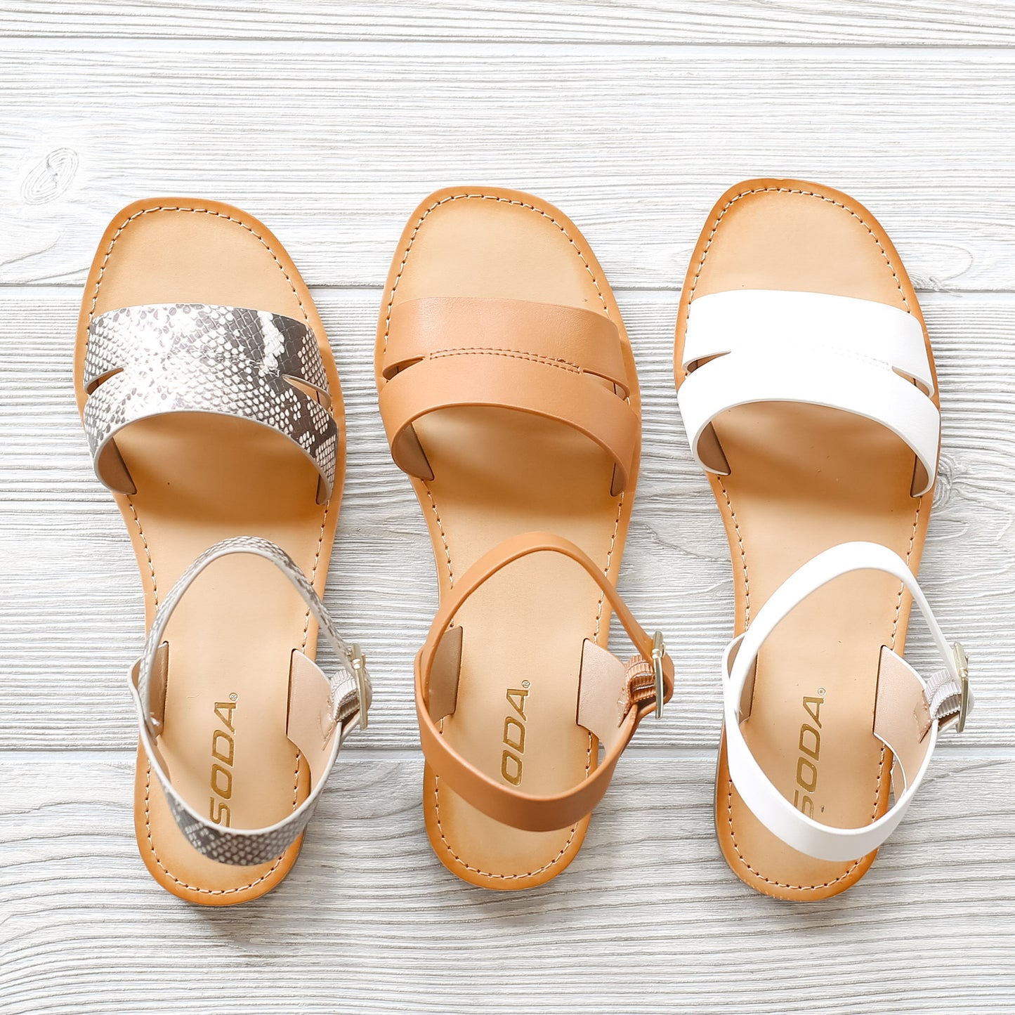 FINAL SALE White On the Coast Sandals