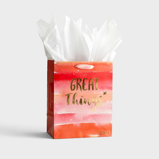 "Great Things" - Medium Gift Bag with Tissue