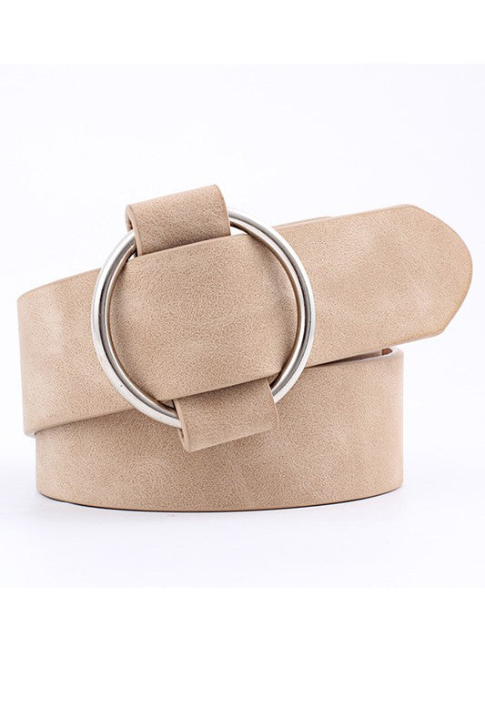 Basic Faux Leather Buckle Belt
