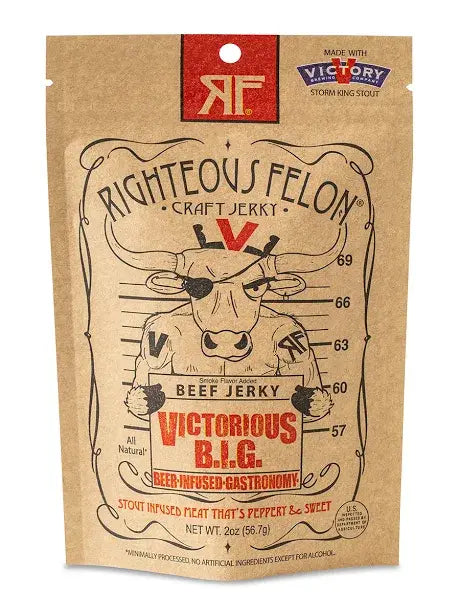 Righteous Felon Craft Jerky - Victorious B.I.G. Beef Jerky 2oz