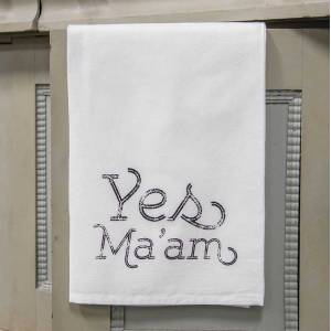 Yes Ma'am Tea Towel