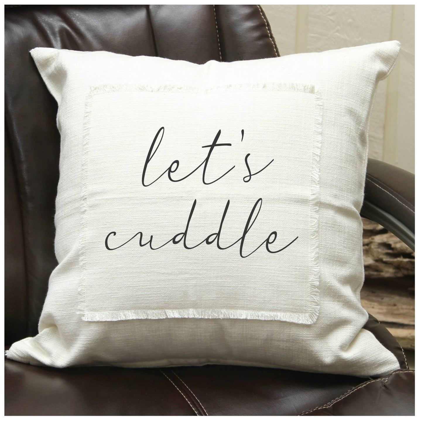Let's cuddle- Natural Pillow