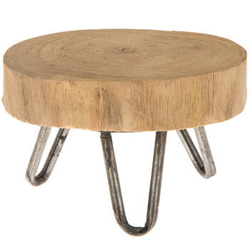 Wood Slice Candle Holder Riser