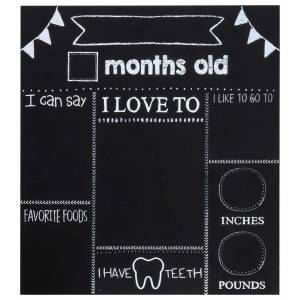 Baby Milestones Chalkboard