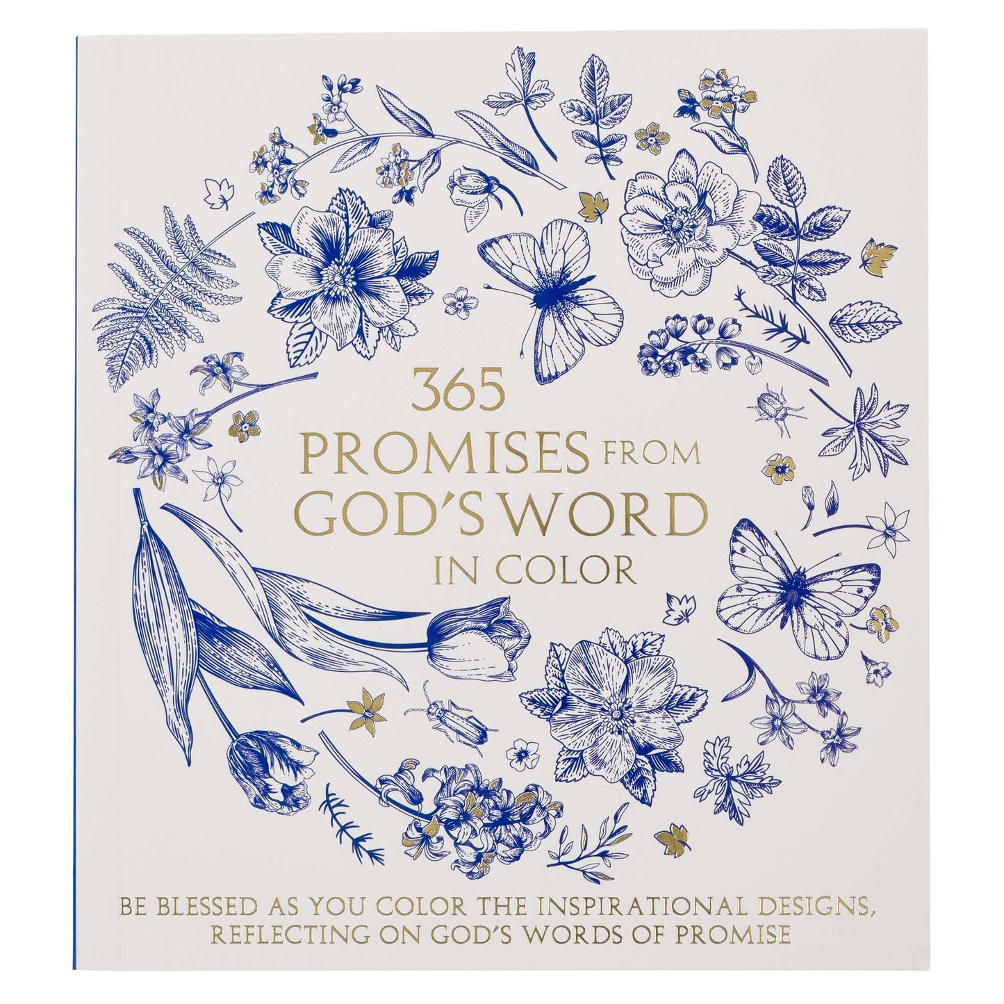 365 Promises from God's Word in Color Blue Coloring Book