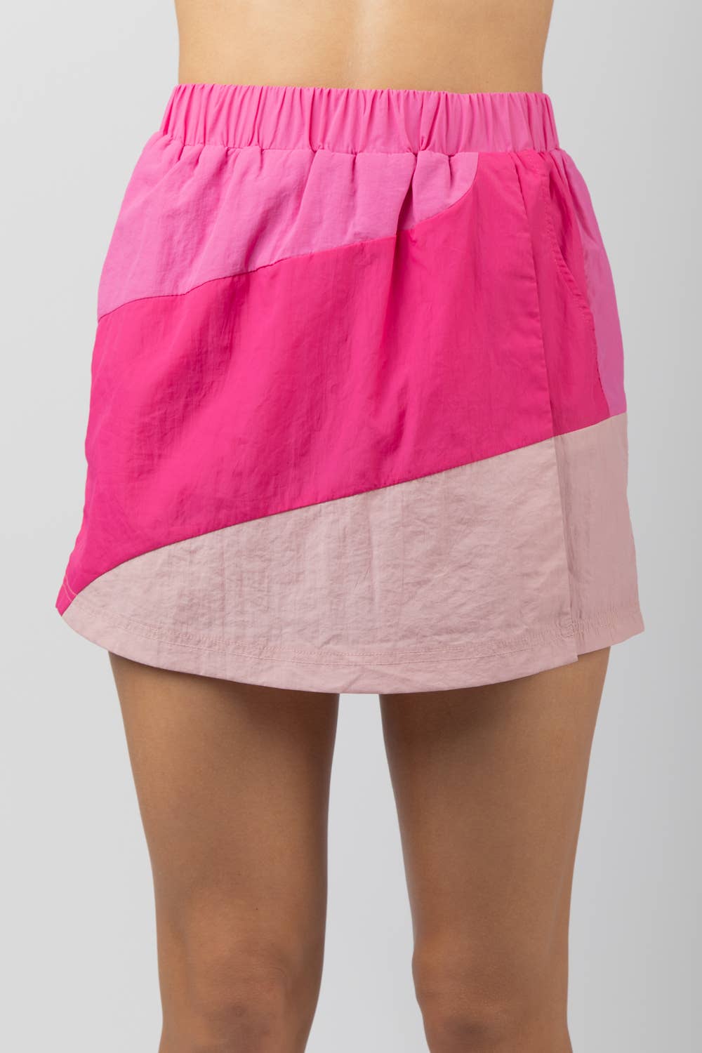 These Are The Days Color Block Activewear Skort