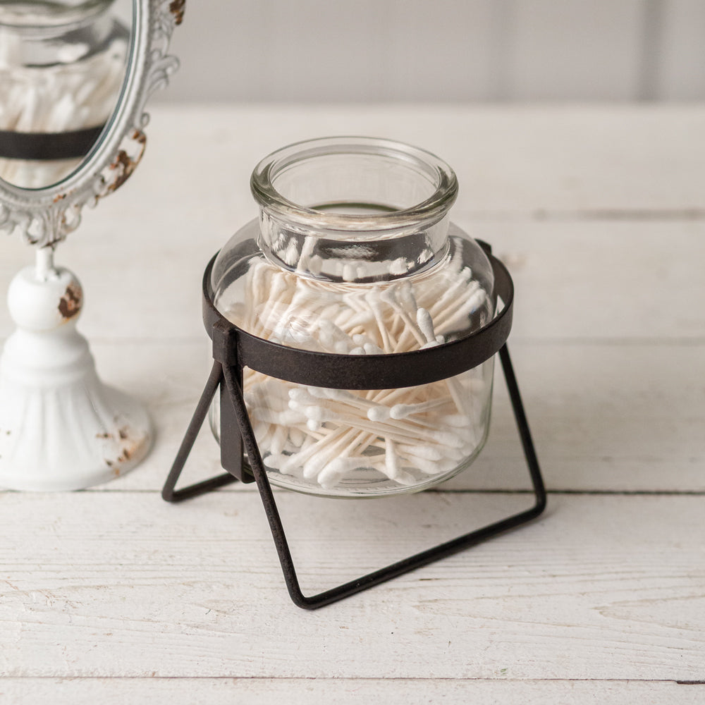 Glass Jar With Stand