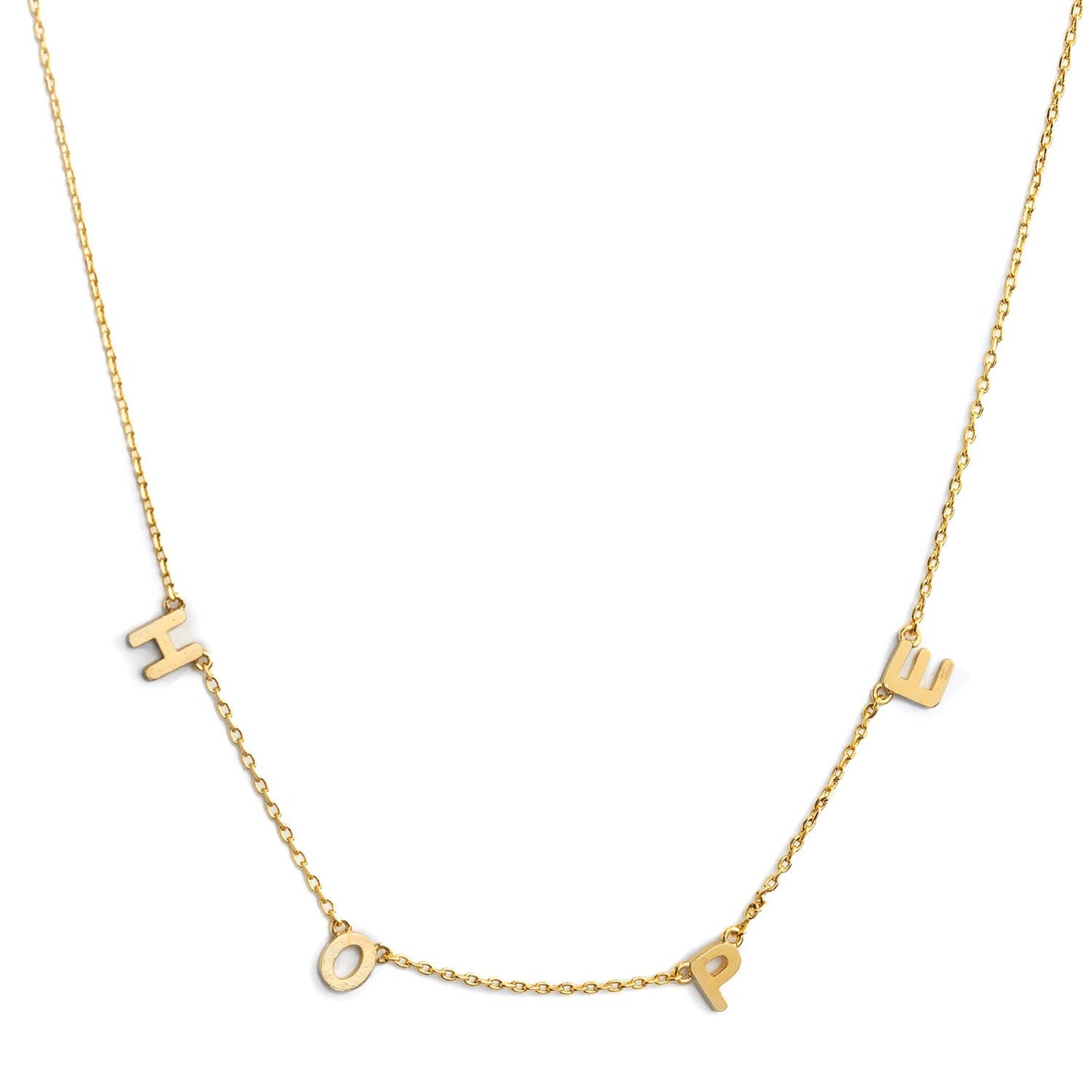 Splendid Iris - HOPE Necklace, SALE: Gold