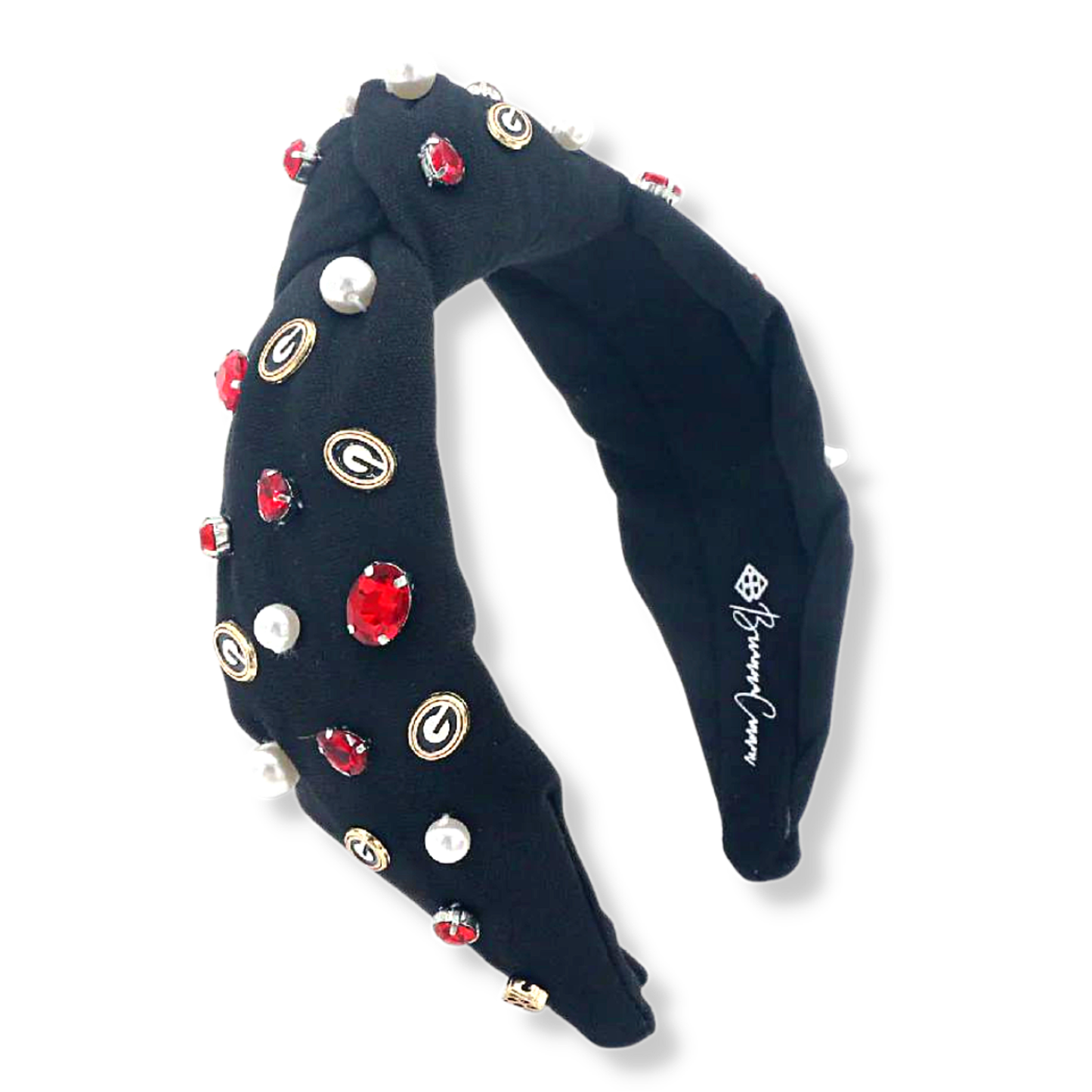 Black University of Georgia Logo Headband by Brianna Cannon