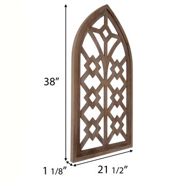 Geometric Window Arch Wood Wall Decor