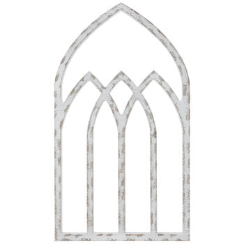 Rustic Arched Window Wood Wall Decor