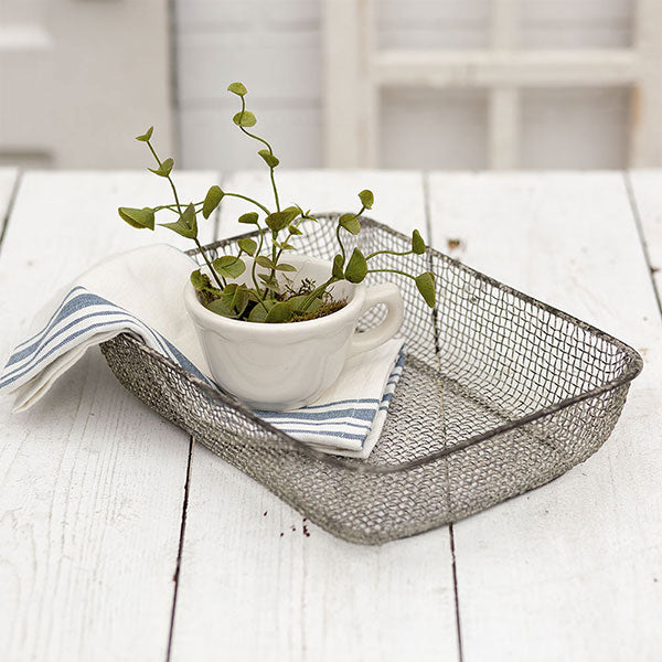 Woven Wire Table Basket
