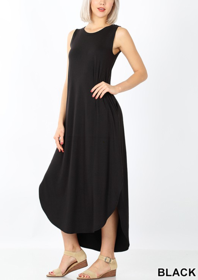 Brushed Tank Maxi Dress - Shoppe3130
