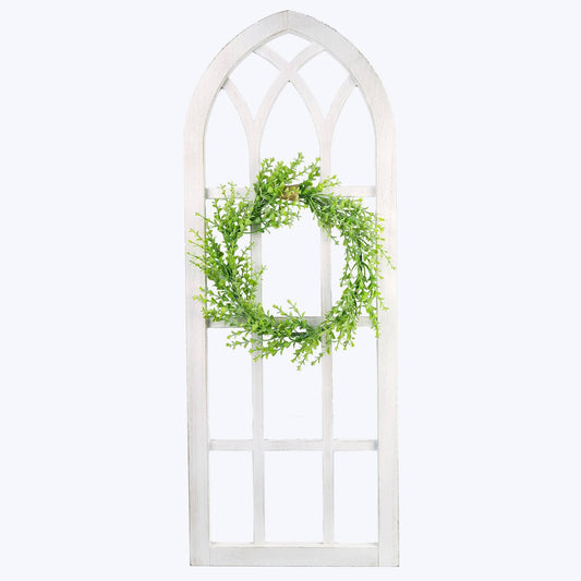 Wood Garden Door Wreath
