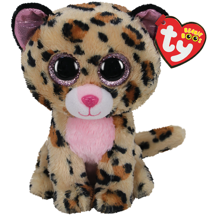 Livvie the Brown and Pink Leopard - TY Beanie Boos