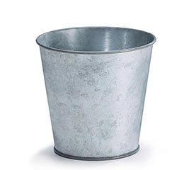 4" Galvanized Tin Pot Cover